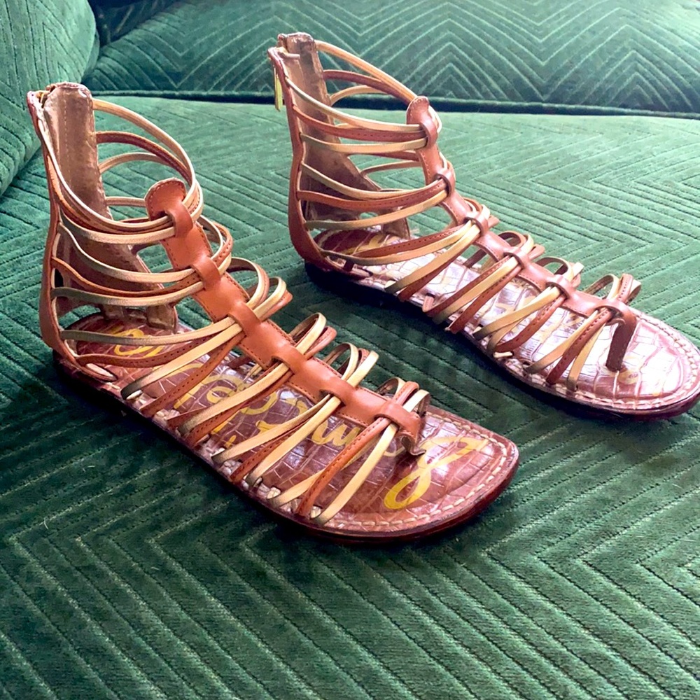 Leather Gladiator Sandal main image 0